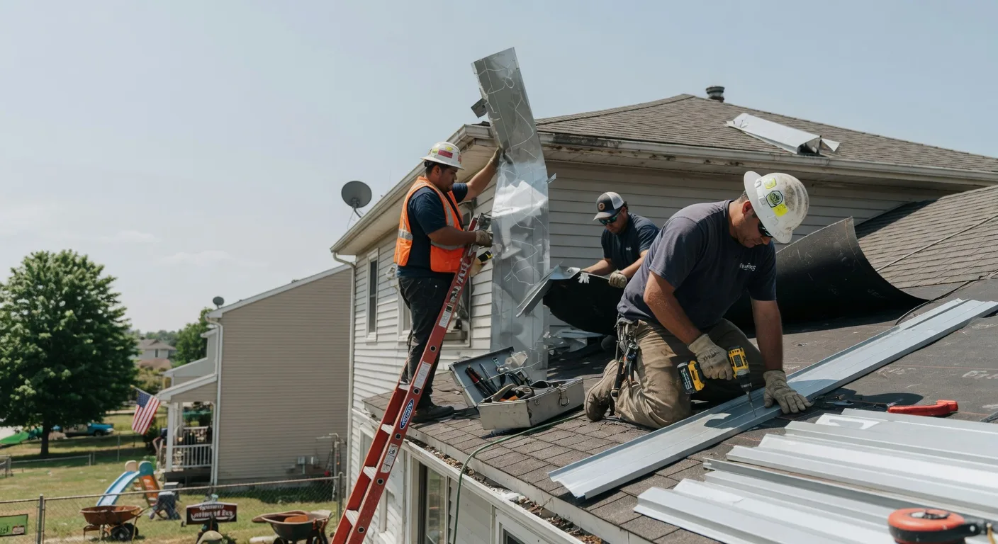 Storm Damage Metal Roof Repair in Port Royal, VA